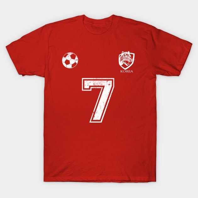 Korean soccer red tee for world cup T-Shirt by LND4design